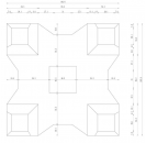 5吨四脚空心块钢模（7开）