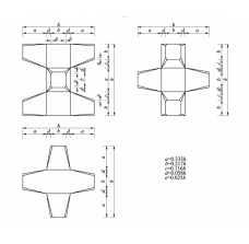 2吨B型扭王字块钢模20套